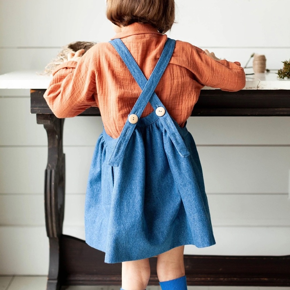 Soor Ploom Eloise pinafore denim SUPER RARE